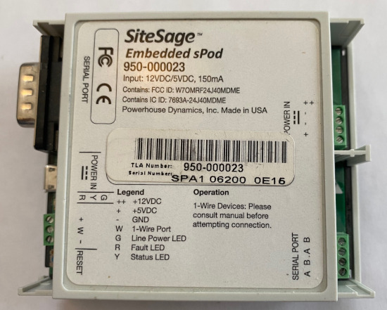 SiteSage Embedded sPod